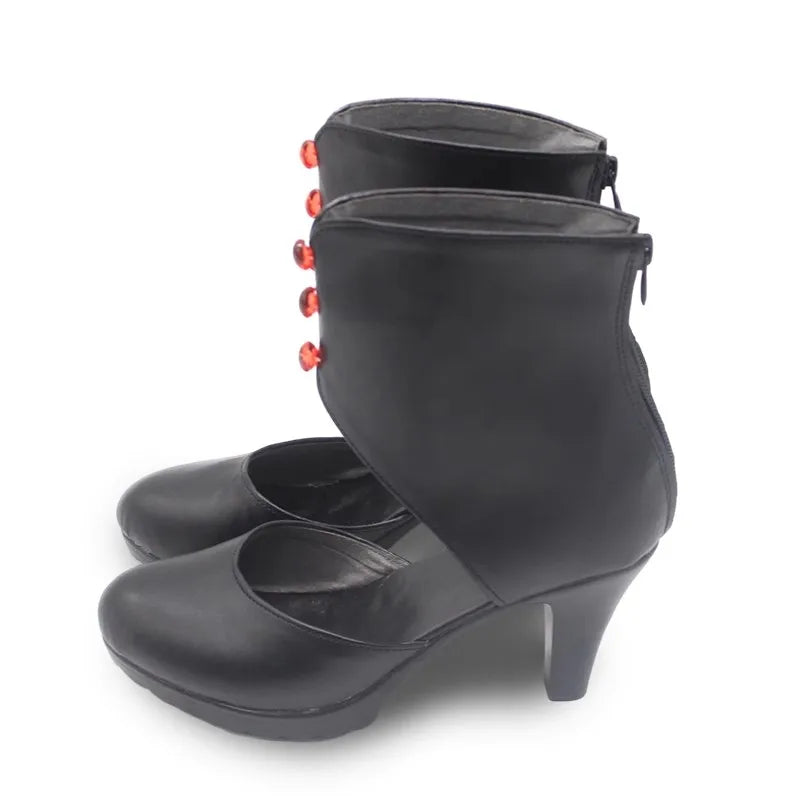 Identity Ⅴ Lelah  Cosplay Shoes Boot Lelah  Costume Halloween Shoes For Women Girls PU Leather High Heels