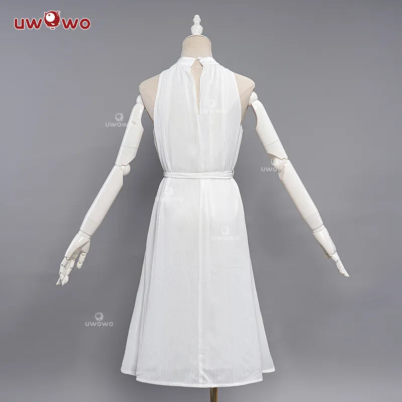 In Stock UWOWO Genshin Impact Columbina Cosplay Costume Fatui Harbingers Damselette Snezhnaya Halloween Christmas Costumes
