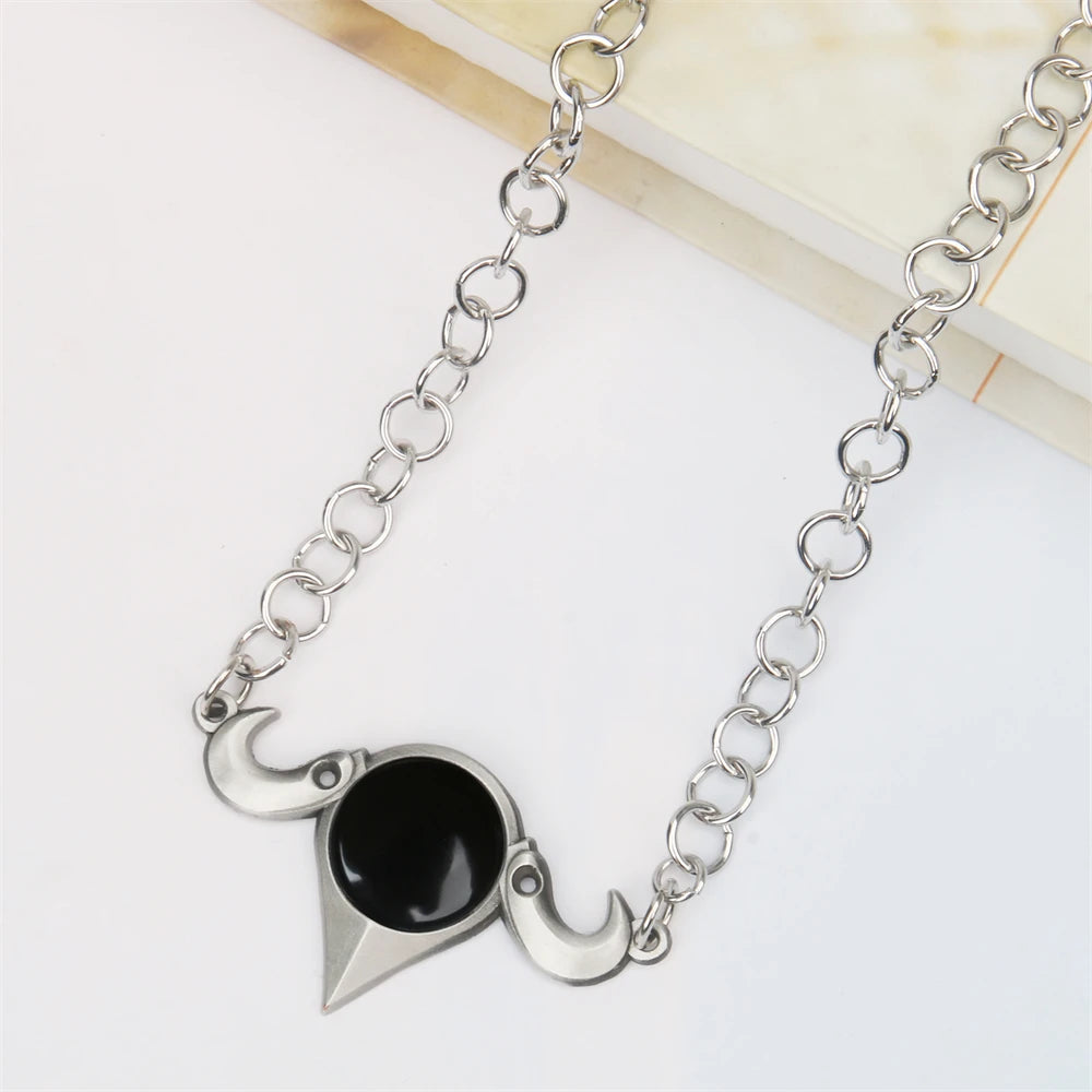 Game Baldur's Gate 3 Shadowheart Headwear Jewelry Chain Alloy Made Necklace Pendant Halloween Witch Priest Cosplay Prop in Box