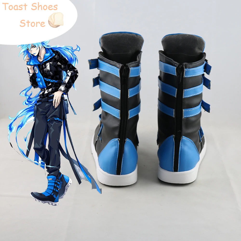 Idia Cosplay Shoes Game Twisted Wonderland Cosplay Prop PU Leather Shoes Halloween Carnival Boots Costume Prop